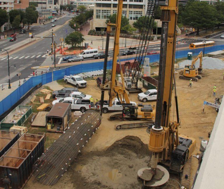 Purple Line Silver Spring Transit Center Drilled Shafts
