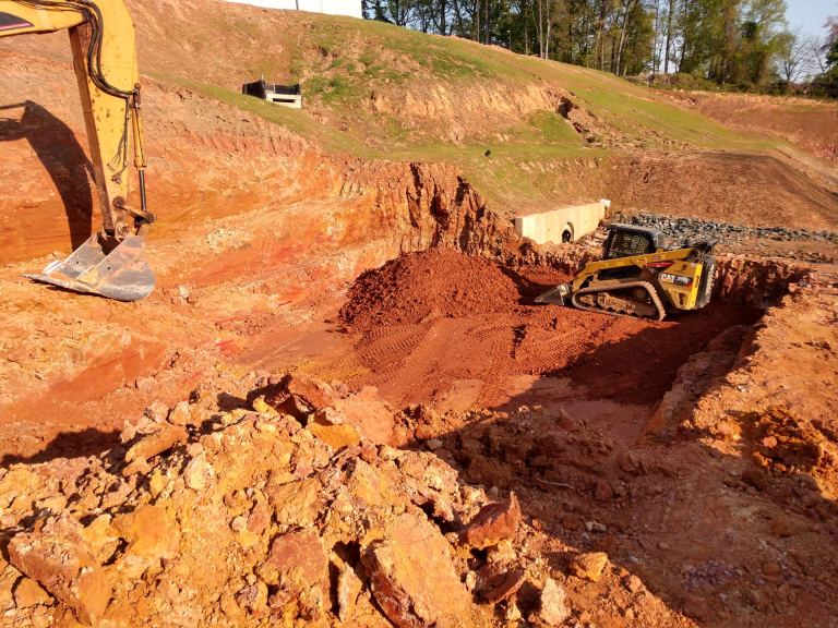 Soil retaining wall
