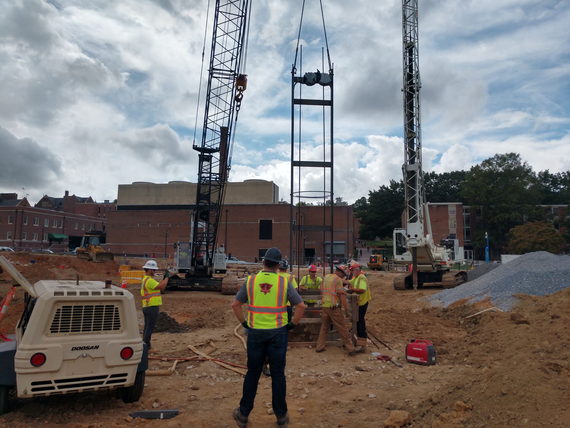 Drilled Shaft Installation for College of Health Building - Towson University, MD